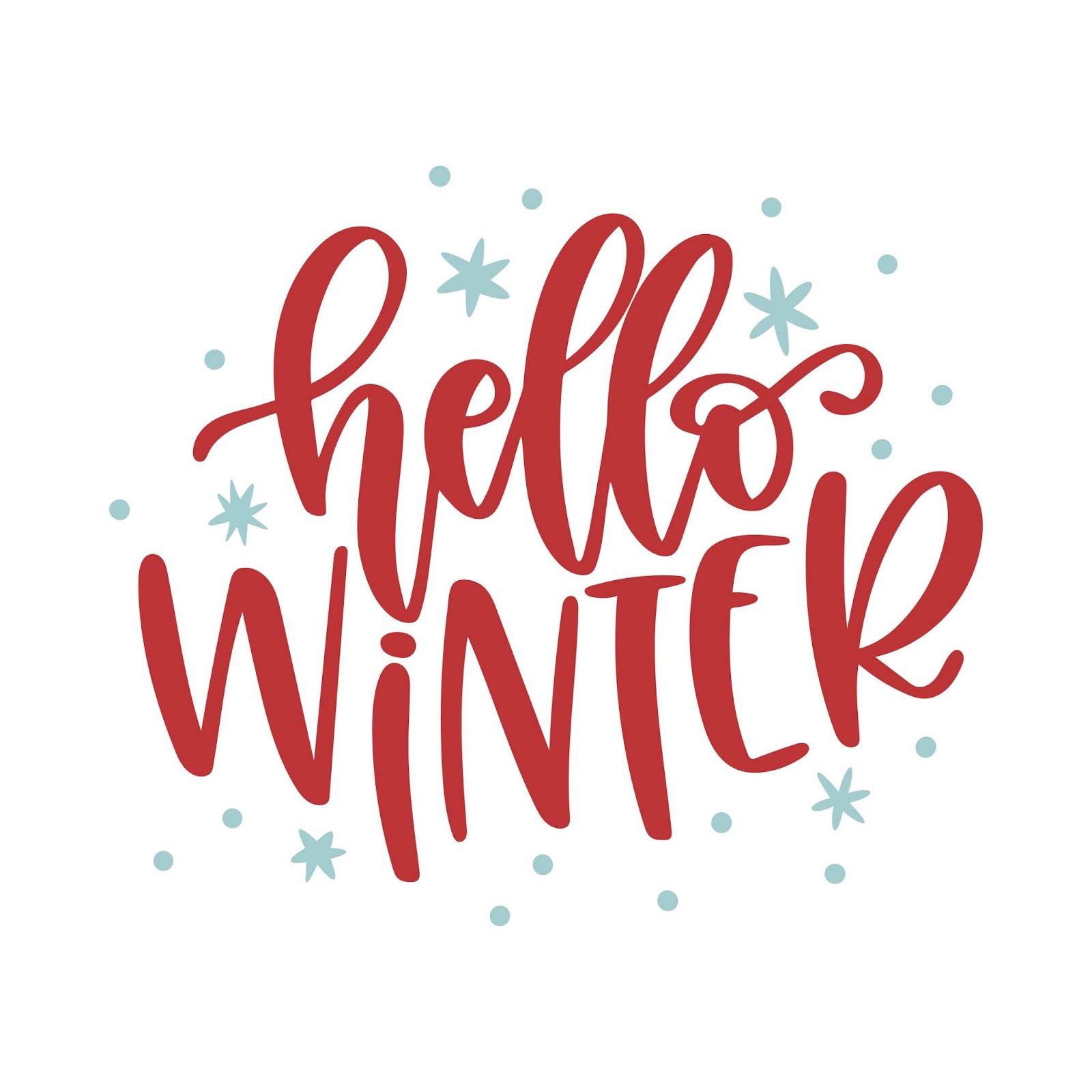 Hello Winter free printable dbw_Hello winter