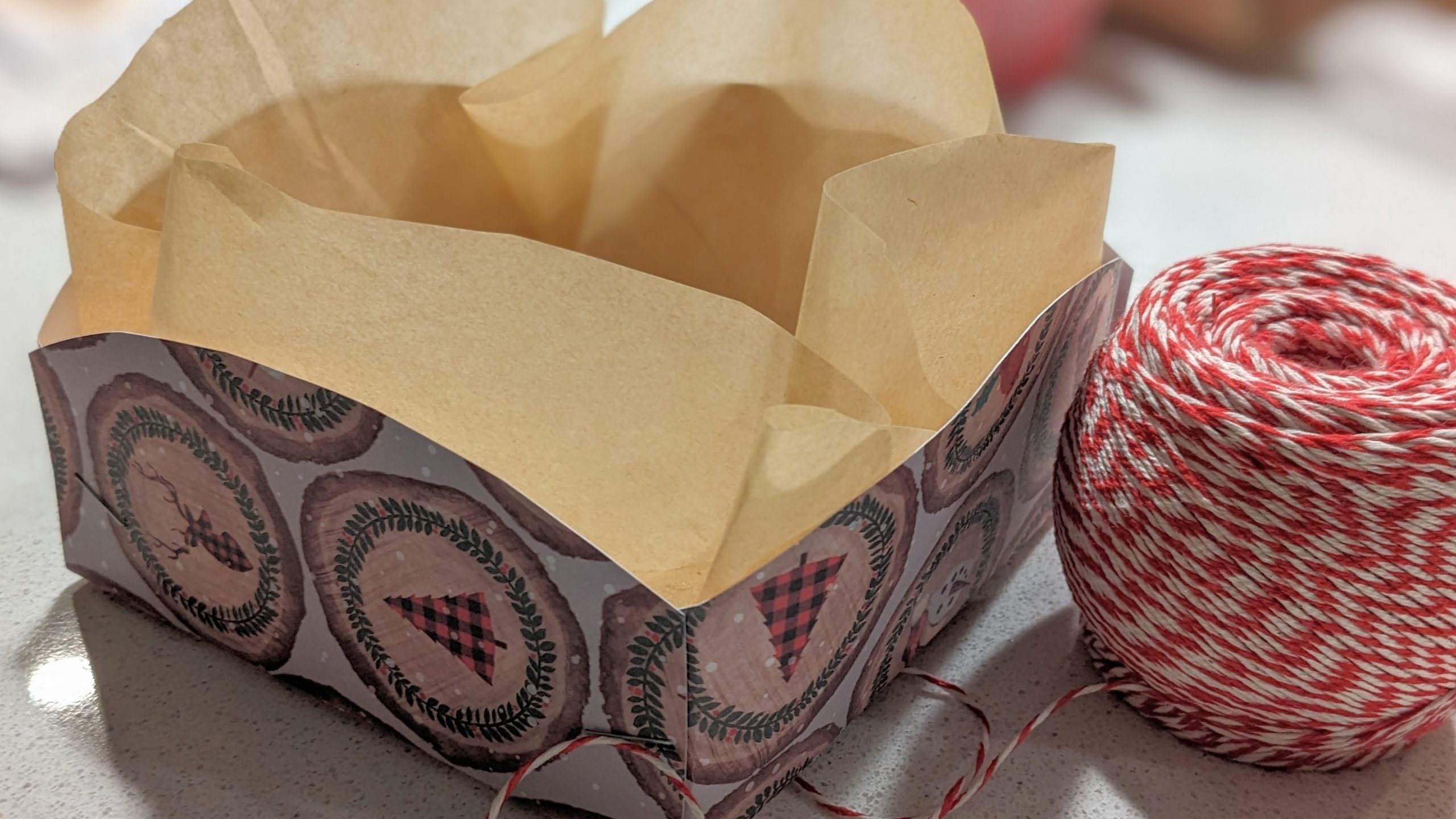 DIY Paper Basket box wide